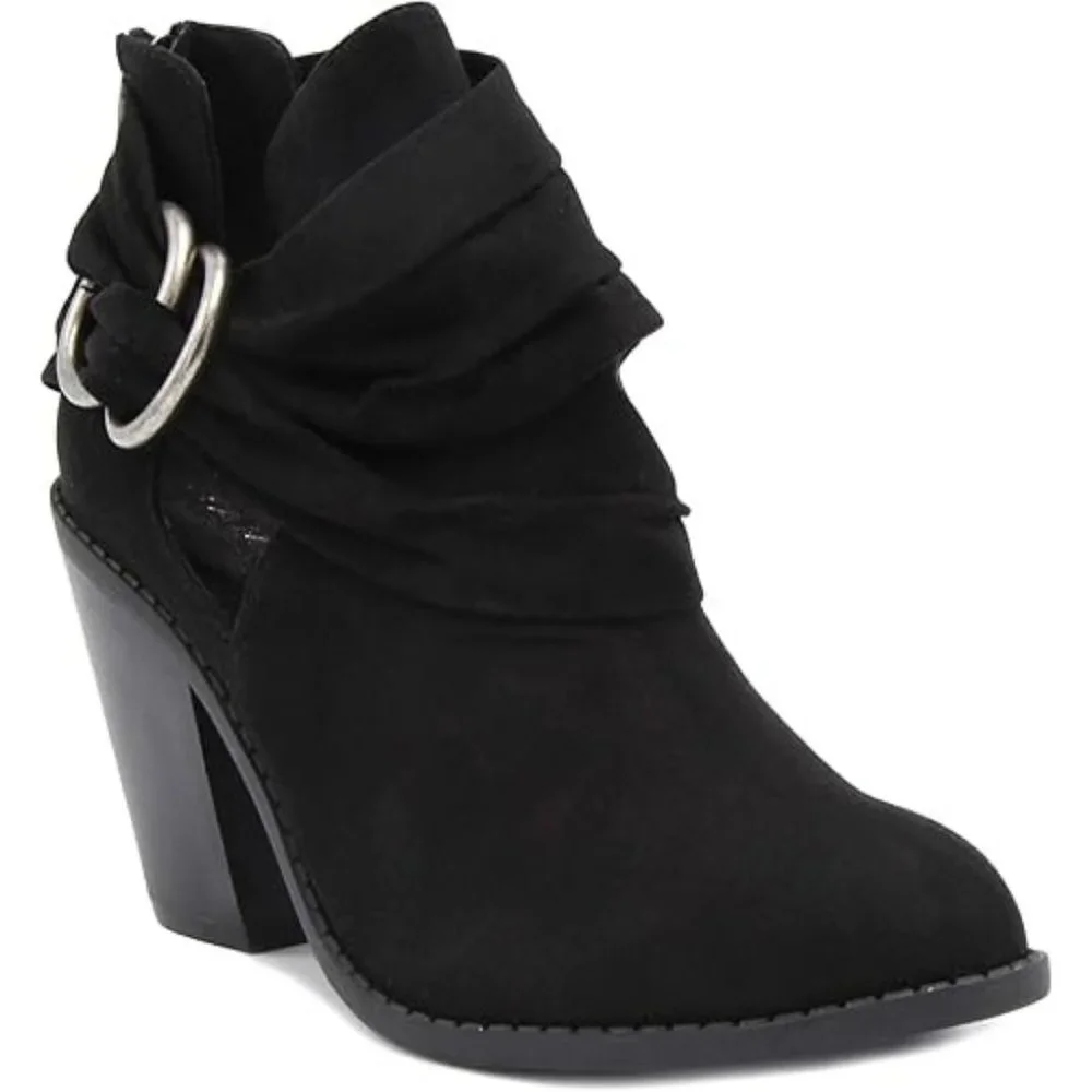Sugar Women's Victory Transitional Dress Block Heel Ankle Boot Black Size 6.5M - Picture 1 of 8